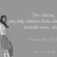 Dilan sulit move on.  Foto: dok. Pinterest