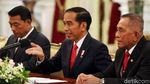 Presiden Jokowi Bertemu Menhan Korsel di Istana