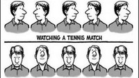Berbeda dengan menonton pertandingan tenis, memantau pergerakan saham kepala anda hanya bisa bergerak naik turun.