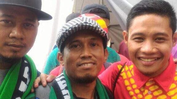 Evan Dimas saat bersama Bonek di Selangor. (