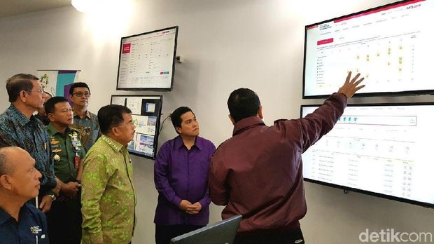 Resmikan Ruang MOC Inasgoc, JK: Semua Terpantau Langsung dari Sini