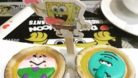 Egg tart dengan topping icing sugar berbentuk Patrick dan Squidward ini lucu banget! Foto:  Instagram @stephany_nini
