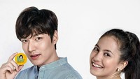 Lee Min Ho kok promo bedak cewek sama Pevita... Foto: Instagram/indrahakim