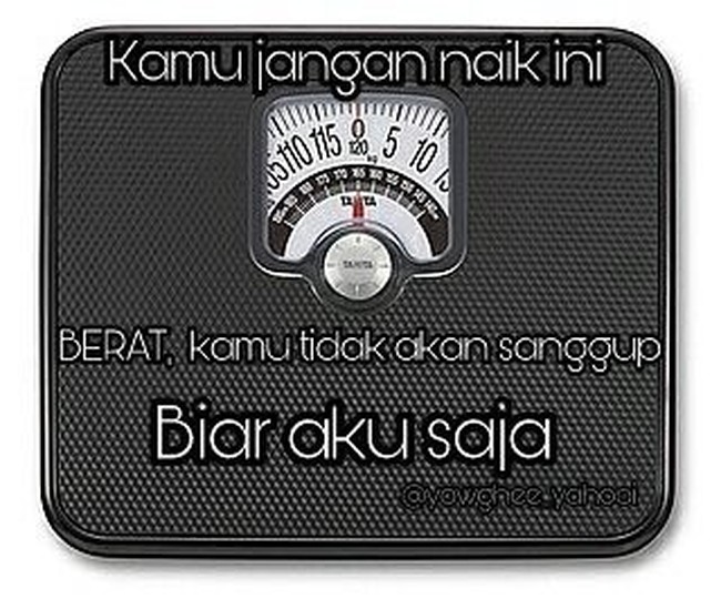 Buat yang pengen langsing tapi nggak pernah sukses. Melihat angka ditimbangan memang berat.  Foto: Instagram