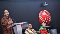 Ketua Umum Badan Pengurus Daerah Himpunan Pengusaha Muda Indonesia Jakarta Raya (Hipmi Jaya) Afifuddin Suhaeli Kalla memberikan pemaparannya dalam acara pembukaan. Foto: dok. HIPMI Jaya