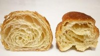 Ini dia perbedaan lapisan dalam Croissant dan DKA. Lebih enak yang mana? Foto: Instagram Dominique Ansel