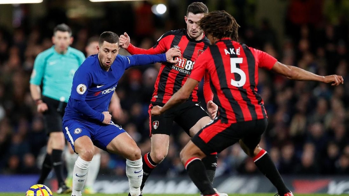 Chelsea vs Bournemouth masih 0-0 di babak pertama (Foto: David Klein/Reuters)