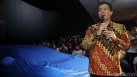 Diaz Hendropriyono memberikan sambutan saat acara pengenalan Bugatti Veyron 16.4 di Jakarta, Rabu (31/1/2018).