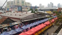 Penampakan Jalan Jatibaru Raya yang tetap ditutup untuk kendaraan pribadi namun tak dilintasi oleh Tanah Abang Explorer.