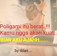 Poligami itu berat, biar aku saja. Masih kurang satu istri?  Foto: Instagram