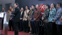 Pembukaan pergadangan itu dilakukan dalam rangka workshop Go Public di Bursa Efek Indonesia, Jakarta, Kamis (1/2/18). Direktur Utama Bursa Efek Indonesia Tito Sulistio memberikan sambutannya. Foto: dok. HIPMI Jaya