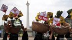 Aksi Tuntut Pemulihan Lahan Lakardowo Jatim