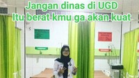Jangan dinas di UGD itu berat kamu ga akan kuat biar aku saja. Foto: Instagram