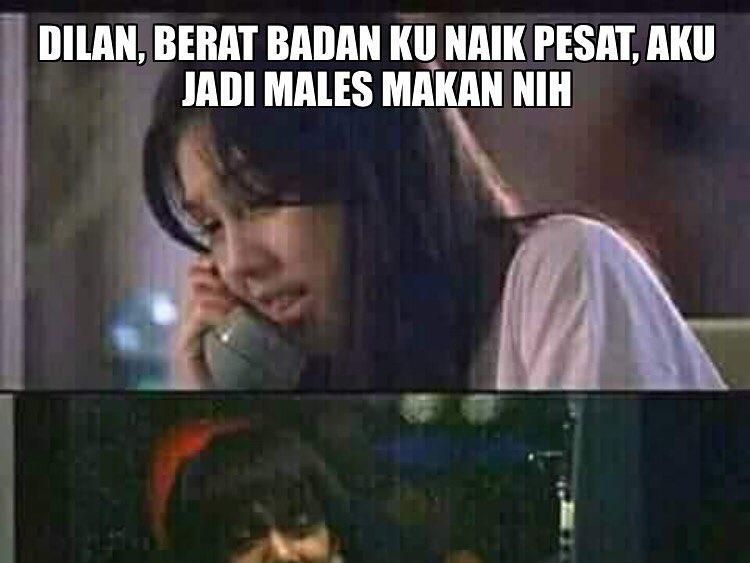 Foto: Ketika Meme Film Dilan Masih Nyinggung Berat Badan