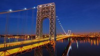 Nah jembatan ini tampak indah sekali, namanya Jembatan George Washington Bridge di New York. Pembuatan jembatan ini menghabiskan dana US$D 1,1 Miliar atau setara dengan Rp 14 triliun. Therichest/Istimewa.
