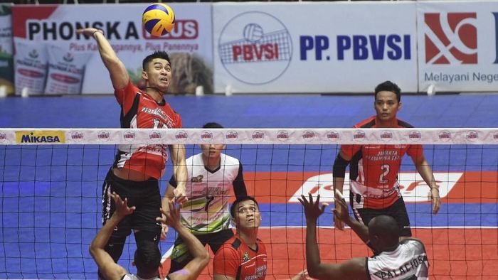 Jakarta Pertamina Energ di Proliga 2018 (Foto: Zabur Karuru/Antara FOTO) Jakarta Pertamina Energ di Proliga 2018 (Foto: Zabur Karuru/Antara FOTO)