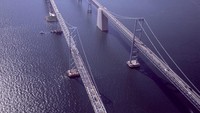 Kemudian ada pula Jembatan Teluk Chesapeake menghubungkan wilayah Pantai Timur dengan wilayah Barat Maryland, US$D 778,3 juta atau setara Rp 104 miliar. Therichest/Istimewa.