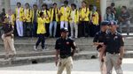 Foto: Aksi Mahasiswa UI Sambut Kedatangan Jokowi