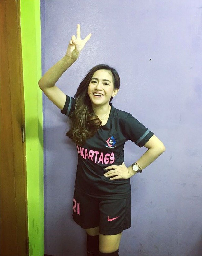 Kemampuannya saat bermain futsal tak bisa dianggap remeh, karena dia menduduki posisi sebagai striker. Foto: Instagram