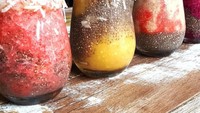 Menu Raw Superfood Smoothies Nutrients cocok buat pelaku hidup sehat. Racikan jus buah, sayur dan aneka bijian.Foto: Instagram Garage 51