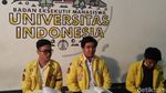 Foto: Zaadit Taqwa, Ketua BEM UI Pemberi Kartu Kuning ke Jokowi