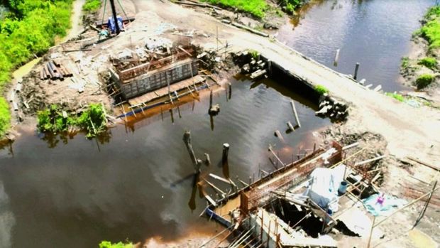 Akses jalan Trans Papua menuju Asmat