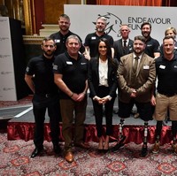 Pangeran Harry dan Meghan Markle menjadi tamu kehormatan acara Endeavour Fund Awards yang digelar di London, Inggris, Kamis (1/2/2018). Acara digelar sebagai apresiasi bagi para tentara yang terluka saat bertugas. (Foto: Getty Images)