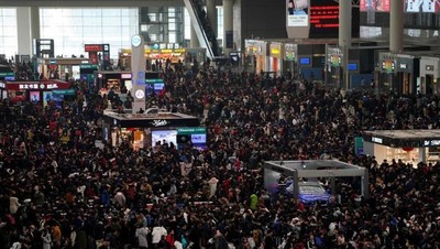 Foto: Begini Kalau Penduduk China Mudik Imlek Bersama