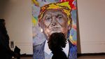 Foto: Dari Ribuan Koin dan Kepingan Kasino, Jadilah Lukisan Trump