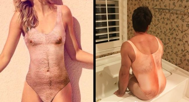 Baju renang unik ini dirilis oleh retailer fashion Beloved Shirts. Koleksinya yang dinamai Sexy Chest One Piece Swimsuit’ ini banyak mendapat protes netizen karena terlihat menjijikkan. Foto: Istimewa