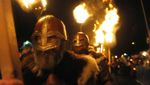 Foto: Serunya Perayaan Viking di Skotlandia