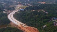 Proyek Jalan Tol Balikpapan-Samarinda seksi 5. Dok. PT Wijaya Karya Tbk.