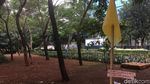 Foto: Bendera Kuning di Lokasi Pelukis Dwi Setiawan Dililit Sanca