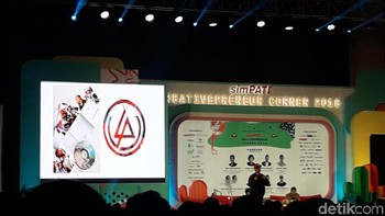 Serta pembicara lain, seperti sutradara film Mouly Surya, ilustrator Dika Toolkit, CEO Jannah Group Irwansyah dan Founder Zanana Chips Gazan Azka.   Foto: detikINET/Rachmatunnisa