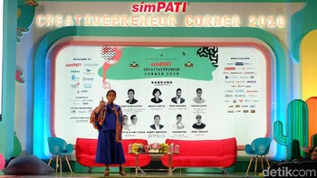 Sesi pertama acara ini menghadirkan Menteri Kelautan dan Perikanan Susi Pudjiastuti. Foto: detikINET/Rachmatunnisa