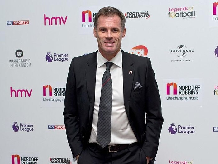 LONDON, ENGLAND - OCTOBER 05:  Jamie Carragher attends the 21st Legends of football event to celebrate 25 seasons of the Premier League and raise money for music therapy charity Nordoff Robbins at The Grosvenor House Hotel on October 5, 2016 in London, England.  (Photo by Ben A. Pruchnie/Getty Images for Premier League)