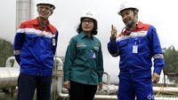 Guna memastikan progres pengoperasian PLTP Karaha tersebut, Direktur Panas Bumi Kementerian ESDM, Ida Nuryatin Finahari didampingi Direktur Eksplorasi dan Pengembangan PGE, Khairul Rozaq, meninjau langsung di lapangan yang beroperasi di Tasikmalaya.