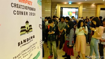 Bandung menjadi kota terakhir penyelenggaraan Creativepreneur Corner 2018. Foto: detikINET/Rachmatunnisa