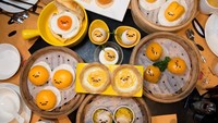 Ini sajian menu yang semuanya berbentuk Gudetama. Hayoo, kamu mau pilih yang mana? Foto: Istimewa