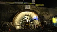  View outlet tunnel, terowongan memiliki panjang efektif 473 m, dari KM 359+155 sd KM 359+628. Dok. PT PP (Persero)