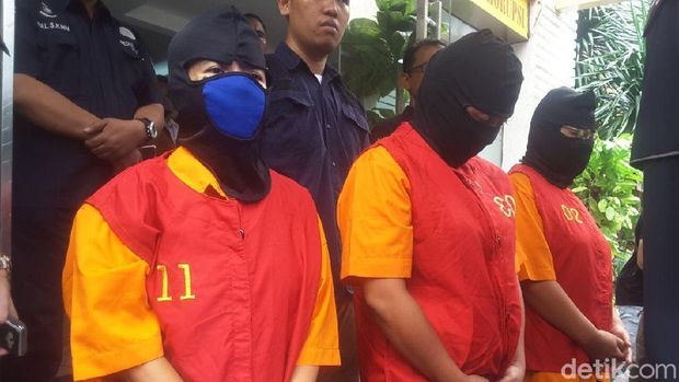  Ditreskrimsus Polda Metro Jaya rilis perkara kekerasan terhadap bocah SD di Mapolda Metro Jaya, Minggu (4/2/2018)