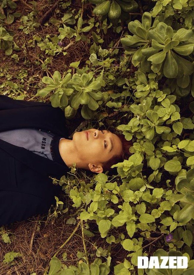 Konsep foto yang sama untuk Taeyang. Foto: dok. Dazed