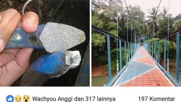 Dana Pembangunan Jembatan yang Putus di Cianjur Capai Rp 756 Juta