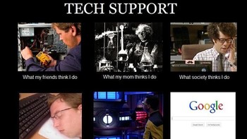 Bagian tech support. Foto: internet