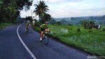Pegowes GFNY Ngos-ngosan di Tanjakan Bangbang, Dihibur View Danau Batur