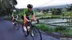 Pegowes GFNY Ngos-ngosan di Tanjakan Bangbang, Dihibur View Danau Batur