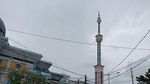 Penampakan Miringnya Kubah Masjid Islamic Centre Koja