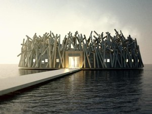 Swedia Punya Hotel Terapung di Sungai