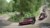 Di jalanan darat, mobil mampu ngebut sampai160 km/jam dengan akselerasi dari 0-100 km per jam dalam waktu kurang dari 9 detik. Mesin bertenaga 100 daya kuda memberikan efisiensi 7,6 liter per 100 km. Foto: PAL-V