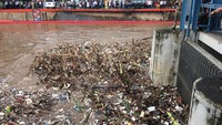 Anies mengimbau agar seluruh masyarakat yang tinggal di daerah aliran sungai Ciliwung untuk wasapada. (Indra Komara-detikcom)